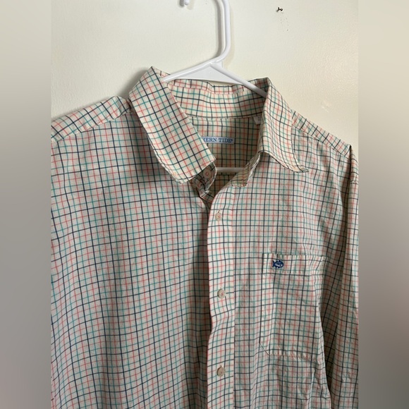 Southern Tide Shirt Mens XL Classic Fit Long Sleeve Button Down Plaid Preppy - Picture 2 of 4